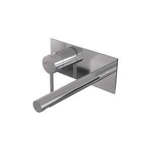 Brauer Edition Inbouw Wastafelkraan met Rechte Uitloop & Afdekplaat - Model A2 - Chrome