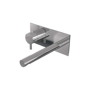 Brauer Edition Inbouw Wastafelkraan met Rechte Uitloop & Afdekplaat - Model B2 - Chrome