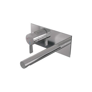 Brauer Edition Inbouw Wastafelkraan met Rechte Uitloop & Afdekplaat - Model E2 - Chrome