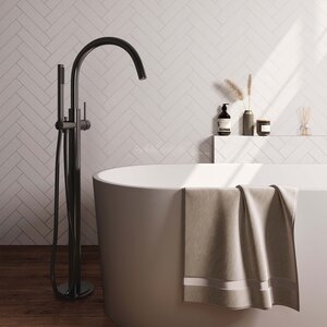 Brauer Edition Vrijstaande Badkraan Set - Geborsteld Gunmetal
