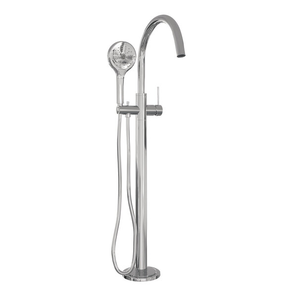 Brauer Brauer Chrome Edition Vrijstaande Badkraan met 3-Standen Handdouche & Doucheslang - Set 2 - Hendel - Chroom