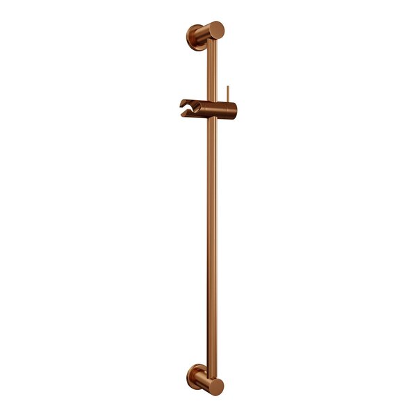 Brauer Brauer Copper Edition Thermostatische Opbouw Badkraan met Omstel, Glijstang, 3-Standen Handdouche & Doucheslang - Set 2 - Draaiknoppen - PVD - Geborsteld Koper