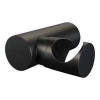Brauer Brauer Black Edition Thermostatische Opbouw Badkraan met Omstel, Wandhouder, 3-Standen Handdouche & Doucheslang - Set 4 - Draaiknoppen - Mat Zwart
