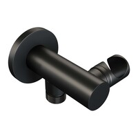 Brauer Brauer Black Edition Thermostatische Inbouw Badkraan met Omstel, Uitloop, Stopkranen, Wandhouder met Wateruitlaat, Staafhanddouche & Doucheslang - Set 1 - Draaiknoppen - Mat Zwart