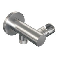 Brauer Brauer Brushed Edition Thermostatische Inbouw Badkraan met Omstel, Badvulcombinatie, Drukknoppen, Wandhouder met Wateruitlaat, 3-Standen Handdouche & Doucheslang - Set 4 - Draaiknoppen - PVD - Geborsteld RVS