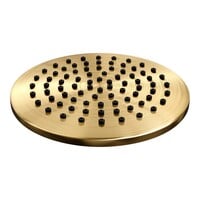 Brauer Brauer Gold Editon Regendoucheset:  Thermostatische Inbouwkraan met Stopkranen, Rechte Wandarm, Douchekop 20cm, Wandhouder met Wateruitlaat, Staafhanddouche & Doucheslang - Set 1 - Draaiknoppen - PVD - Geborsteld Goud
