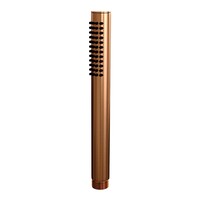 Brauer Brauer Copper Editon Regendoucheset:  Thermostatische Inbouwkraan met Stopkranen, Rechte Wandarm, Douchekop 30cm, Wandhouder met Wateruitlaat, Staafhanddouche & Doucheslang - Set 2 - Draaiknoppen - PVD - Geborsteld Koper