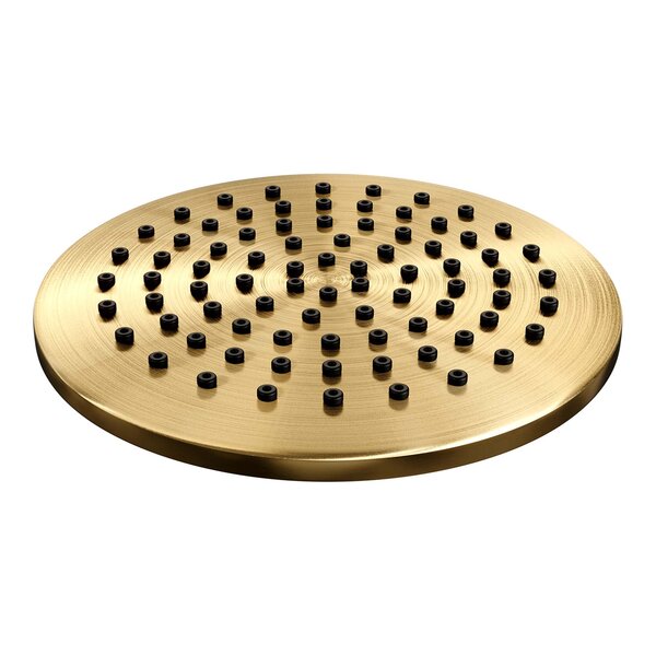 Brauer Brauer Gold Editon Regendoucheset:  Thermostatische Inbouwkraan met Stopkranen, Gebogen Wandarm, Douchekop Ø20cm, Wandhouder met Wateruitlaat, Staafhanddouche & Doucheslang - Set 3 - Draaiknoppen - PVD - Geborsteld Goud