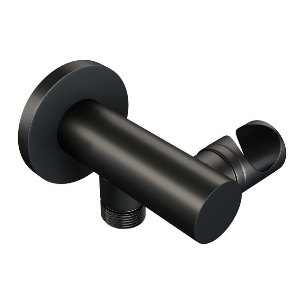 Brauer Brauer Black Editon Regendoucheset:  Thermostatische Inbouwkraan met Stopkranen, Plafondarm, Douchekop Ø20cm, Wandhouder met Wateruitlaat, Staafhanddouche & Doucheslang - Set 5 - Draaiknoppen - Mat Zwart