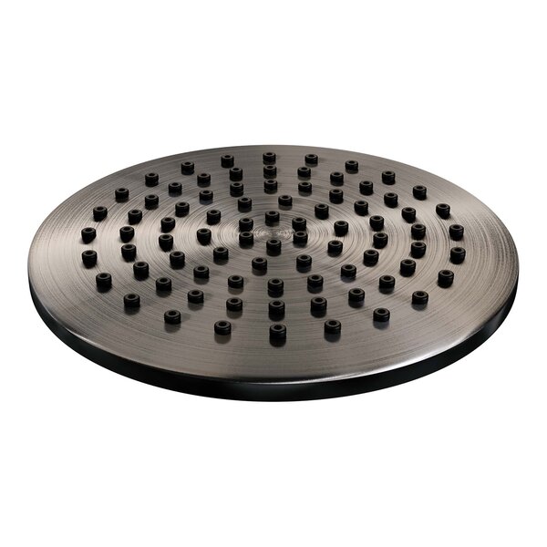 Brauer Brauer Gunmetal Editon Regendoucheset:  Thermostatische Inbouwkraan met Stopkranen, Gebogen Wandarm, Douchekop 20cm, Wandhouder met Wateruitlaat, 3-Standen Handdouche & Doucheslang - Set 9 - Draaiknoppen - PVD - Geborsteld Gunmetal