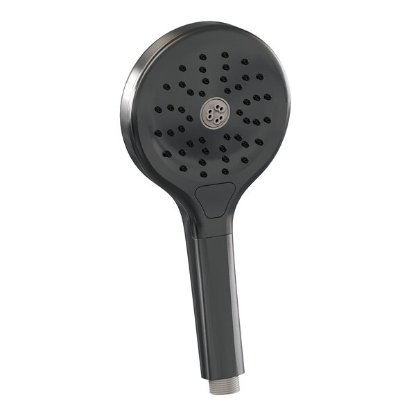 Brauer Brauer Gunmetal Editon Regendoucheset:  Thermostatische Inbouwkraan met Stopkranen, Gebogen Wandarm, Douchekop 20cm, Wandhouder met Wateruitlaat, 3-Standen Handdouche & Doucheslang - Set 9 - Draaiknoppen - PVD - Geborsteld Gunmetal