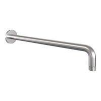 Brauer Brauer Brushed Editon Regendoucheset:  Thermostatische Inbouwkraan met 3-Weg Omstel, Gebogen Wandarm, Douchekop 20cm, Glijstang met Wateruitlaat, Staafhanddouche & Doucheslang - Set 39 - Draaiknoppen - PVD - Geborsteld RVS