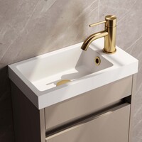 Brauer Brauer Gold Edition Opbouw Fonteinkraan - Hendel - PVD - Geborsteld Goud