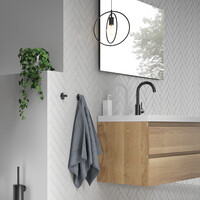 Brauer Brauer Gunmetal Edition Edition Handdoekhaak - Wand - PVD - Geborsteld Gunmetal