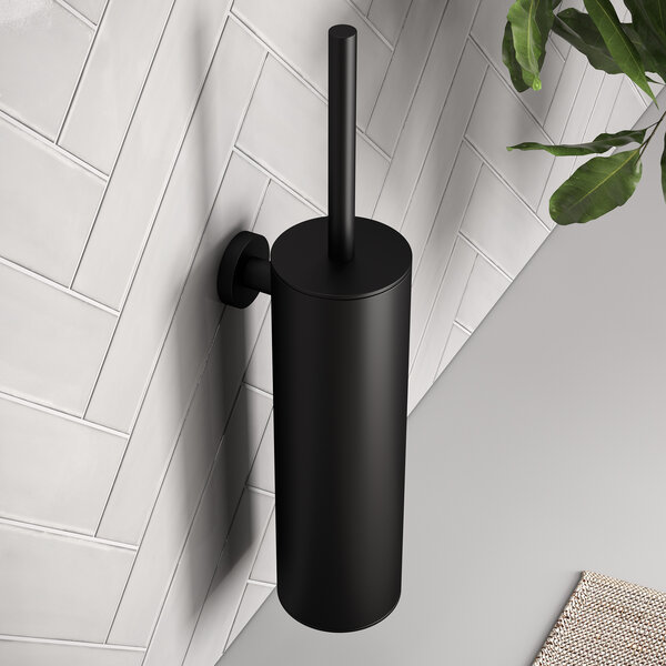 Brauer Brauer Black Edition Toiletborstel met Borstelhouder - Wand - Mat Zwart