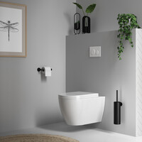 Brauer Brauer Black Edition Toiletrolhouder - Mat Zwart