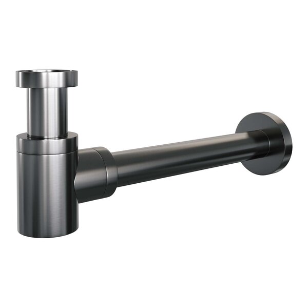Brauer Brauer Gunmetal Edition Design Sifon Comfact - PVD - Geborsteld Gunmetal