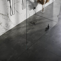 Brauer Brauer Brushed Edition Douchegoot met Multifunctioneel Tegelinlegrooster, Vloerflens en Zijuitloop - 180cm - PVD - Geborsteld RVS