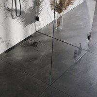 Brauer Brauer Black Edition Douchegoot met Multifunctioneel Tegelinlegrooster, Muurflens & Zijuitloop - 70cm - Mat Zwart
