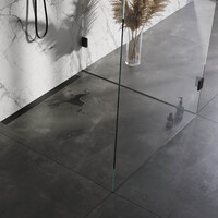 Brauer Brauer Black Edition Douchegoot met Multifunctioneel Tegelinlegrooster, Muurflens & Zijuitloop - 100cm - Mat Zwart