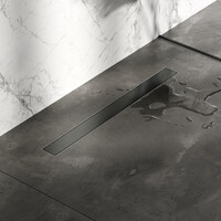 Brauer Brauer Gunmetal Edition Multifunctioneel Tegelinlegrooster - 80cm - PVD - Geborsteld Gunmetal