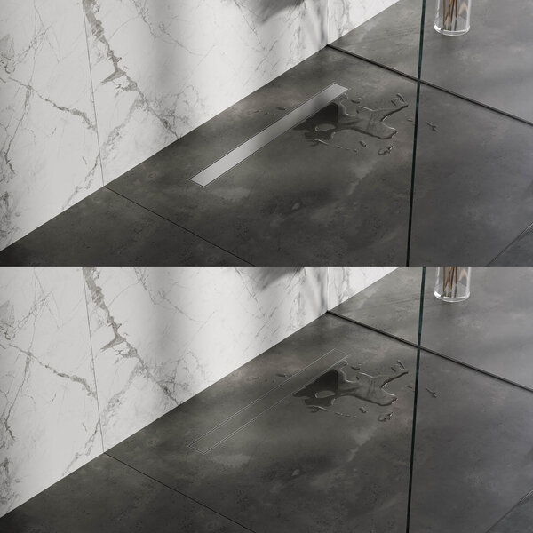 Brauer Brauer Brushed Edition Multifunctioneel Tegelinlegrooster - 80cm - PVD - Geborsteld RVS