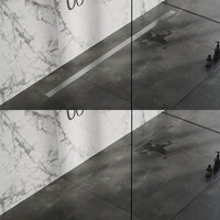 Brauer Brauer Brushed Edition Multifunctioneel Tegelinlegrooster - 200cm - PVD - Geborsteld RVS