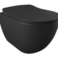 Creavit Creavit Rimoff Randloos Wandcloset met Bidet (Sproeier) - Mat Antraciet