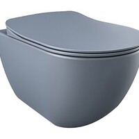 Creavit Creavit Design Wandcloset met Spoelrand - Mat Basalt