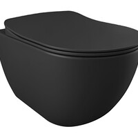 Creavit Creavit Design Wandcloset met Spoelrand en Bidet (Sproeier) - Mat Antraciet