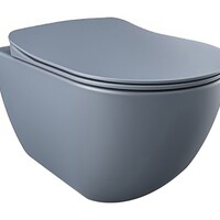 Creavit Creavit Design Wandcloset met Spoelrand en Bidet (Sproeier) - Mat Basalt