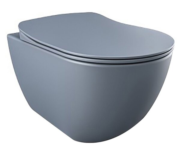 Creavit Creavit Design Wandcloset met Spoelrand en Bidet (Sproeier) - Mat Basalt