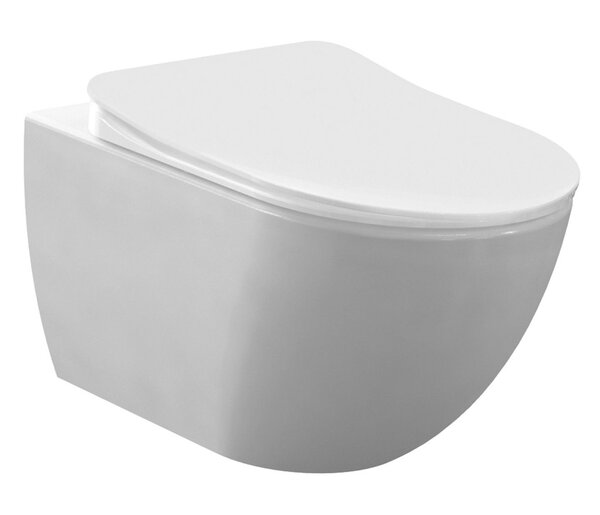 Creavit Creavit Design Wandcloset met Spoelrand en Bidet (Sproeier) - Mat Wit