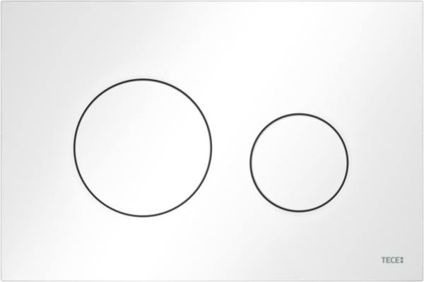 TECE TECE Loop Toilet Bedieningsplaat voor DuoSpoeling - Wit