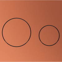 TECE TECE Loop Toilet Bedieningsplaat voor DuoSpoeling - Metallic Roodbrons