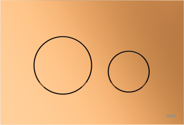 TECE TECE Loop Toilet Bedieningsplaat voor DuoSpoeling - Metallic Messing