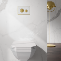 TECE TECE Loop Los Toilet Bedieningsplaat voor DuoSpoeling - Marmer Wit