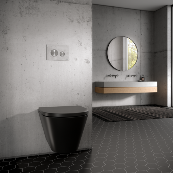 TECE TECE Loop Los Toilet Bedieningsplaat voor DuoSpoeling - Marmer Wit