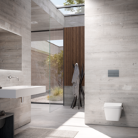 TECE TECE Square Glazen Toilet Bedieningsplaat voor DuoSpoeling - Zwart met Zwarte Toetsen