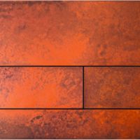 TECE TECE Square Toilet Bedieningsplaat voor DuoSpoeling - Rusted Steel