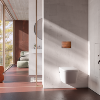 TECE TECE Square Toilet Bedieningsplaat voor DuoSpoeling - Rusted Steel