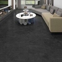 The Stones The Stones Klik PVC Tegelvloer met Geïntegreerde Ondervloer - Concrete Dark