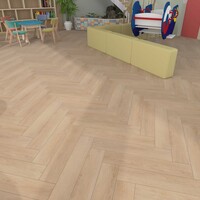 Wood Wood Klik PVC Visgraat Vloer met Geïntegreerde Ondervloer - Desert Oak