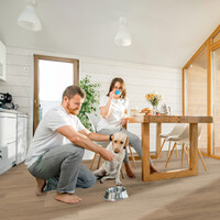 Bodiax Bodiax Ivar Klik PVC Vloer met Geïntegreerde Ondervloer - 474 - Donker Eiken