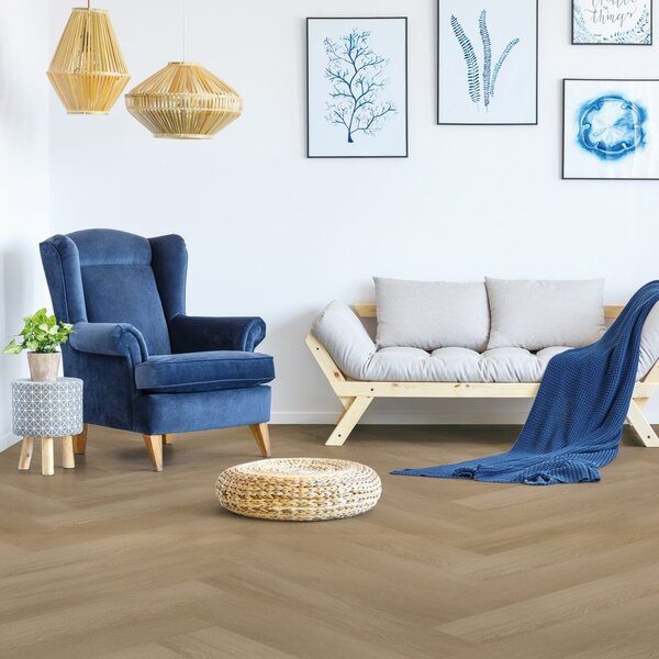 Bodiax Bodiax Fisk Klik PVC Visgraat Vloer met Geintegreerde Ondervloer - 535 - Dune