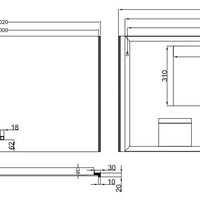 Wiesbaden Wiesbaden Duo Spiegel met LED Verlichting - Rechthoek - Dimbaar - Spiegelverwarming - 102x60cm