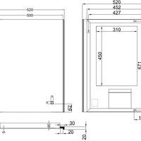 Wiesbaden Wiesbaden Duo Spiegel met LED Verlichting - Rechthoek - Dimbaar - Spiegelverwarming - 52x70cm
