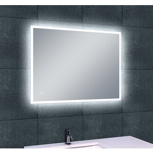 Wiesbaden Quatro LED Spiegel - Rechthoek - Dimbaar - Spiegelverwarming - 70x50cm