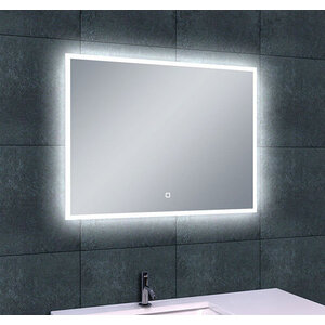 Wiesbaden Quatro LED Spiegel - Rechthoek - Dimbaar - Spiegelverwarming - 80x60cm