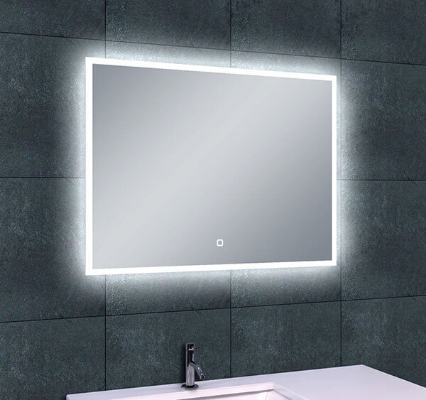 Wiesbaden Wiesbaden Quatro Spiegel met LED Verlichting - Rechthoek - Dimbaar - Spiegelverwarming - 80x60cm